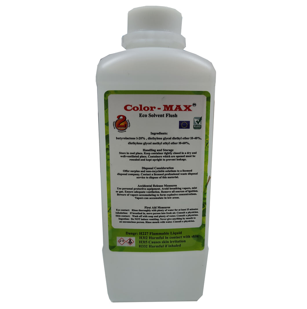 Eco Solvent cleaning flush